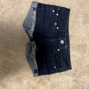 American Eagle jean shorts, size 0.